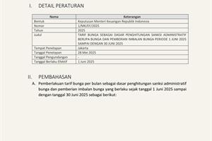 Summary - Keputusan Menteri Keuangan 1 MK EF Tahun 2025