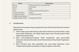 Summary – PERDJP18_PJ_2025