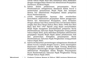 Pengumuman – KEP DJP No 55 Tahun 2026