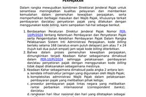Pengumuman No. PENG 4 PJ 2025