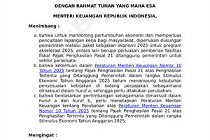 PMK Nomor 72 Tahun 2025 dan Lampiran