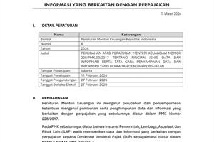 Summary – PMK No 8 Tahun 2026