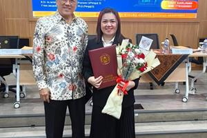 Menghadiri Sidang Terbuka Doktor Ilmu Akuntansi Ms Lady Karlina Tanggal 16 April 2025