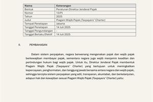 Summary PER 13 PJ 2025