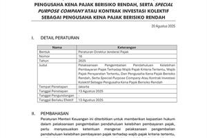 Summary  PER DJP 16 PJ 2025