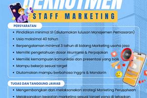 Rekrutmen Staff Marketing