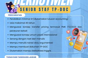 Rekrutmen Senior Staf TP-DOC